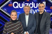 Quizduell-Olymp: Marie-Louise Finck (l.), Prof. Eckhard Freise (M.) und Thorsten Zirkel (r.)