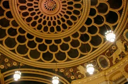 Das Deckengew&ouml;lbe der G&ouml;rlitzer Synagoge