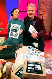 Katrin Weber und Olaf Berger mit Scherenschnitten