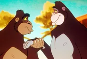 "Noahs Insel", "Gnus auf Trampelpfaden." Noahs Insel treibt vor der K&uuml;ste Afrikas, und Rocco, Rick und alle anderen Tiere afrikanischer Herkunft spielen verr&uuml;ckt. Die Geierstaffel entdeckt einen Zoo auf dem Festland, der von den Menschen aufgegeben wurde. Die Tiere in den K&auml;figen drohen zu verhungern. Rocco beschlie&szlig;t, an Land zu gehen und sie zu befreien. Noah findet das sehr gef&auml;hrlich und schickt die starke B&auml;rin Ursula und Rocco die Zootiere befreien. Eines der Tiere, ein altes Warzenschwein, entpuppt sich als Roccos Freund aus Kindertagen. Bald schwelgen die beiden in Erinnerungen. Ursula dagegen hat die Nase voll von ihrem Ausflug und kehrt allein zur Insel zur&uuml;ck. Dort zieht inzwischen eine Gnuherde unbeirrbar ihre Kreise. Die Gnus nehmen alles auf die H&ouml;rner, was sich ihnen in den Weg stellt.