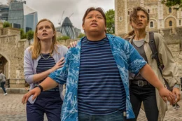L-R: Betty Brant (Angourie Rice), Ned Leeds (Jacob Batalon), Michelle 'MJ' Jones (Zendaya).