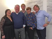 V.l.: Gastgeberin Sanja, J&uuml;rgen, Chris, Sigrid und Oliver.