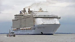 Die Dimensionen des Kreuzfahrtschiffes sind gewaltig: 2.706 G&auml;stekabinen auf 16 Stockwerke, 6.296 Passagiere und 2.165 Crewmitglieder.