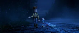 L-R: Sheriff Woody, Forky