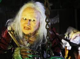Die Hexe (Veronica Ferres) braut einen Trank.