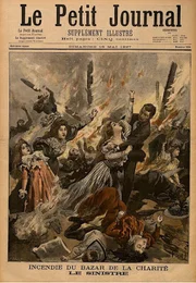 Feuertod der Herzogin Sophie von Alen&ccedil;on im Pariser Bazar de la Charit&eacute;, Le Petit Journal, 16. Mai 1897.