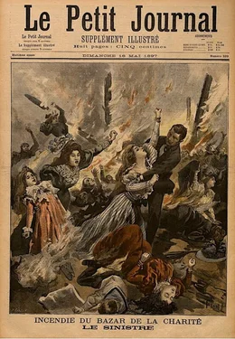 Feuertod der Herzogin Sophie von Alen&ccedil;on im Pariser Bazar de la Charit&eacute;, Le Petit Journal, 16. Mai 1897.