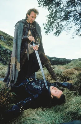 Robin Hood (Kevin Costner) und Guy of Gisborne (Michael Wincott)