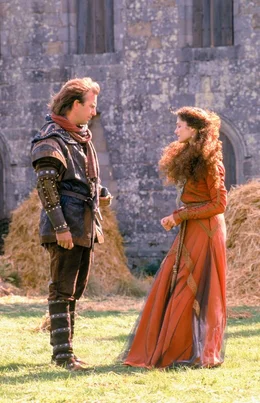 Kevin Costner (Robin Hood), Mary Elizabeth Mastrantonio (Marian).