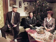 "Alle Jahre wieder" ist Stress angesagt. Das Fest der Harmonie naht, und damit hat Familie Becker so ihre Probleme. v.l.: Heinz Becker (Gerd Dudenhöffer), Sohn Stefan (Gregor Weber), Mutter Hilde (Alice Hoffmann).