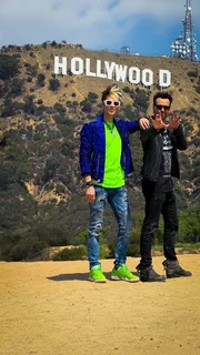 Chris Ehrlich (l.) und Andreas Ehrlich (r.) in Hollywood. Chris Ehrlich (l.) und Andreas Ehrlich (r.) in Hollywood.