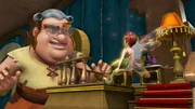 Smee hat eine Begegnung mit der Elfe Tinker Bell.
