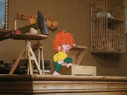 Pumuckl wartet ungeduldig auf Heiligabend und die Bescherung.
