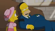 Der Tod eines Springfielders lässt Lisa (l.) erkennen, wie schlecht es um die Gesundheit ihres Vaters Homer (r.) wirklich steht ... Der Tod eines Springfielders lässt Lisa (l.) erkennen, wie schlecht es um die Gesundheit ihres Vaters Homer (r.) wirklich steht ...