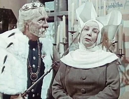 Der alte K&ouml;nig (Frantisek Smol&iacute;k), Prizessin Ladas Vater, ist ungehalten.