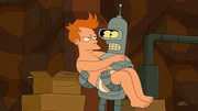 Was ist nur mit Bender (r.) und Fry (l.) los?