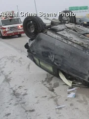 Car crash after robbing DICKS Sporting Goods Store