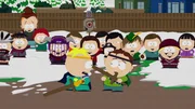 Vorne, l-r: Butters, Scott