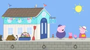 Peppa und Schorsch verbringen den Tag mit Oma und Opa Wutz beim Segeln.