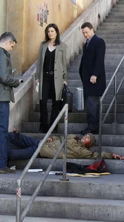 (v.l.): Det. Don Flack (Eddie Cahill), Det. Jo Danhill (Sela Ward) und Mac Taylor (Gary Sinise) (v.l.): Det. Don Flack (Eddie Cahill), Det. Jo Danhill (Sela Ward) und Mac Taylor (Gary Sinise)