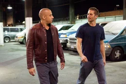 W&auml;hrend Brian (Paul Walker, r.) den Drogenboss Braga hochgehenlassen will, sucht Dom (Vin Diesel, l.) nach Rache f&uuml;r den Mord an Letty ...