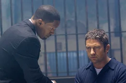 L-R: Nur noch der Staatsanwalt Nick Rice (Jamie Foxx) kann Shelton (Gerard Butler) Morden Einhalt gebieten. Aber die Zeit dr&auml;ngt