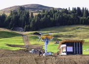 Bau des Solarskiliftes Bau des Solarskiliftes