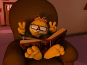 Garfield will einen Film über die Geschichte der Hunde drehen. Garfield will einen Film über die Geschichte der Hunde drehen.