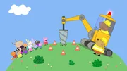 Peppa und ihre Freunde sind in der Spielgruppe, w&auml;hrend Herr Bulle auf einem nahegelegenen H&uuml;gel flei&szlig;ig arbeitet und etwas baut. Alle Kinder versuchen zu erraten, um was es sich da wohl handeln mag. Es ist ein Windrad! Madame Gazelle erz&auml;hlt den Kindern alles &uuml;ber Windenergie. Die Kinder haben Spa&szlig; ihre eigenen kleinen Papierwindr&auml;der zu bauen, w&auml;hrend Herr Bulle und seine Arbeiter eine gute Tasse Tee genie&szlig;en.
