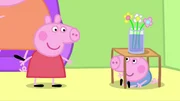 Peppa (l.) und Schorsch spielen verstecken. Doch hier ist Schorsch ziemlich leicht zu finden! Peppa (l.) und Schorsch spielen verstecken. Doch hier ist Schorsch ziemlich leicht zu finden!