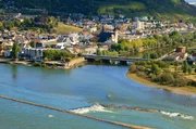 Hier bei Bingen, am Zusammenfluss von Rhein und Nahe liegt der Eingang zum UNESCO-Welterbe &bdquo;Oberes Mittelrheintal&ldquo;