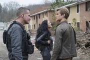 (v.li.): Jack Dalton (George Eads), Riley Davis (Tristin Mays), Angus MacGyver (Lucas Till).