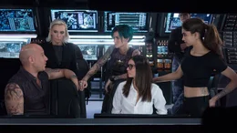 L-R: Xander (Vin Diesel); Jane (Toni Collette); Adele (Ruby Rose); Becky (Nina Dobrev); Serena (Deepika Padukone)