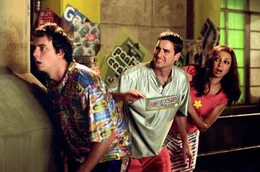 L-R: Frito (Dax Shepard), Joe Bowers (Luke Wilson), Rita (Maya Rudolph)