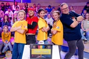 Team "Tanz" - unterstützt von Patin Jilou (2.v.l.) - hat es heute sehr viel Spaß gemacht.