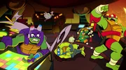 v.li.: Donatello, Splinter, Leonardo, Michelangelo, Raphael