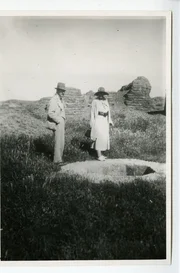 Agatha Christie und Max Mallowan in Arpachiyah in den 1930er-Jahren.