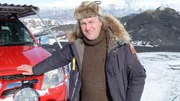 James May f&auml;hrt mit dem Toyota Hilux Pick Up zum aktiven Vulkan Eyjafjallajkull.