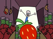 Eines Tages denkt TOM an ein leckeres Erdbeermarmeladebrot mit Honig. Diesmal braucht er Mehl und Brunnenwasser.