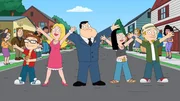 Vorne, l-r: Klaus, Steve, Francine, Stan, Hayley und Jeff Vorne, l-r: Klaus, Steve, Francine, Stan, Hayley und Jeff