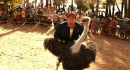 Muss sich nicht nur mit Laurens Kindern, sondern auch mit einem Vogel Strau&szlig; anlegen: Jim (Adam Sandler) ...