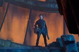 Noch ahnt die Crew der Enterprise nicht, dass der intelligente B&ouml;sewicht Khan (Benedict Cumberbatch) seine Leute in den 72 Torpedos versteckt hat, die momentan im Raumschiff lagern ...