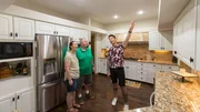As seen on My Lottery Dream Home, host David Bromstad tours this bungalow with lottery winner, Adam Bradley, and his wife, Mary. Their wish list for the new dream home includes a big kitchen, massive backyard, and more overall square footage.