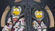 "Die Simpsons", "Die Marge-Ianer." Neidisch bekommt Homer mit, wie Flanders jeden Morgen frisch gelegte Eier zum Fr&uuml;hst&uuml;ck verspeist. Kurzerhand macht er es seinem Nachbarn gleich und legt sich ebenfalls H&uuml;hner zu. Doch die Freude ist w&auml;hrt nur kurz. Offenbar schmecken die Eier erst dann richtig gut, wenn Homer sie von Flanders stiehlt. Indes wird Lisa auf eine Forschungseinrichtung aufmerksam, die die Besiedelung des Mars vorbereitet. Beeindruckt k&uuml;ndigt sie sehr zu Marge Entsetzen an, sp&auml;ter einmal selbst auf den Mars auszuwandern.