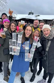7-Tage-Reporterin Isabell Kramer im Selbstversuch auf Siggis H&uuml;tte in Willingen.