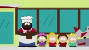 v.li.: Chef, Wendy, Bebe, Clyde, Butters