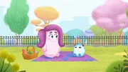 Im Park wartet Snugs auf seine Monstersitter.