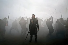 Macbeth (Michael Fassbender) mitten im Kampf