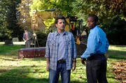 PSYCH &ndash; Szene mit James Roday als Shawn Spencer und Dule Hill als Burton 'Gus' Guster.