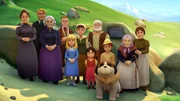 Heidis und Claras Familien posieren für ein gemeinsames Foto. Heidis und Claras Familien posieren für ein gemeinsames Foto.